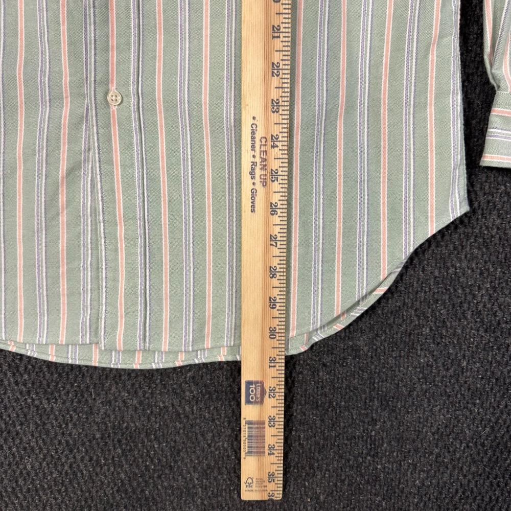 Vintage Polo Ralph Lauren Oxford Dress Shirt Mens 15.5 32/33 Classic Fit Striped - Picture 7 of 12